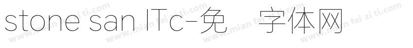 stone san ITc字体转换